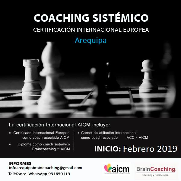 Coaching Sistémico. Arequipa. Certificación  Europea AICM